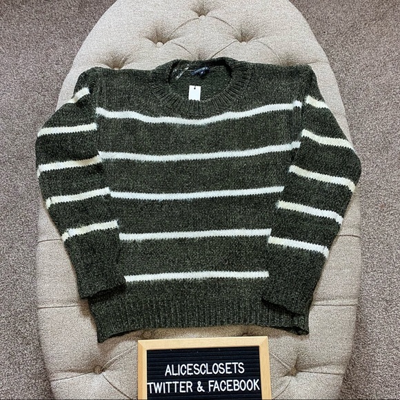 Striped Chenille Sweater - Picture 3 of 11